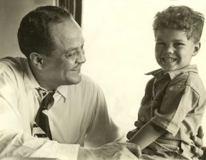 David M. Grant with his son David,1948